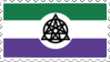 A stamp of the Nonhuman Unity flag.